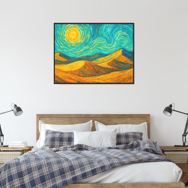 Flüstern der Wüste Leinwanddruck (Insitu (Schlafzimmer))