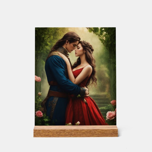 "Flüstern der Zeit: Eine romanische Fantasie" Acrylschild (Vorderseite)