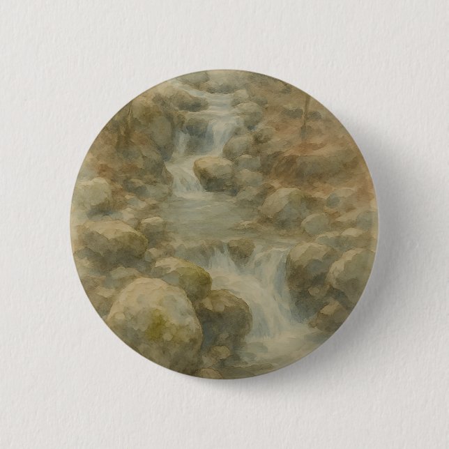 Flüstern des Bachs Button (Vorderseite)