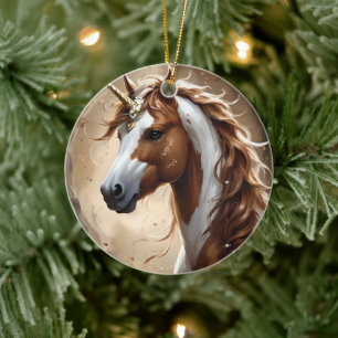 Flüstern des braunen und weißen Fantasievereins, Keramik Ornament