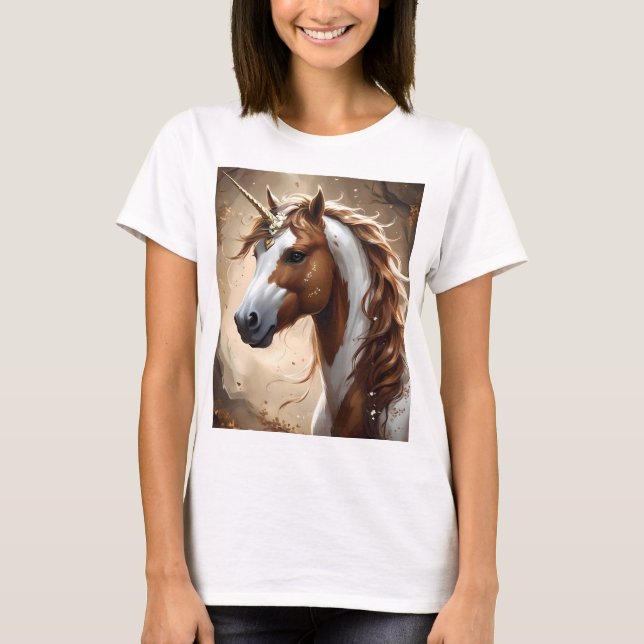 Flüstern des braunen und weißen Fantasievereins, T-Shirt (Vorderseite)