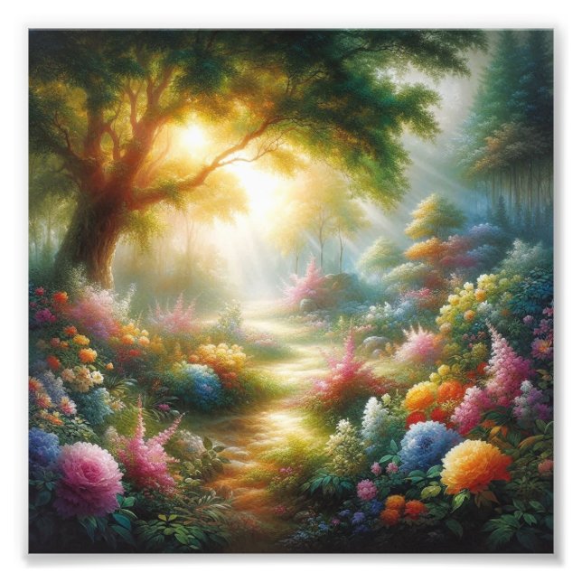 "Flüstern des Gartens" Fotodruck (Vorne)