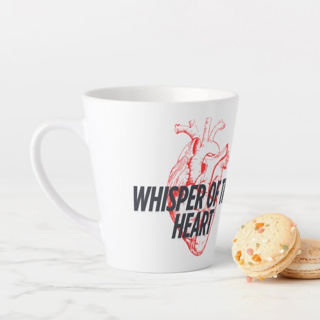 Flüstern des Herzens - Elegant Minimalistisch Milchtasse (Beispiel)