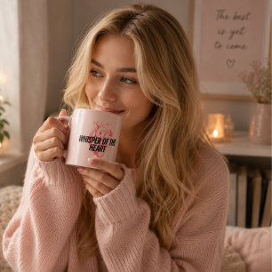 Flüstern des Herzens – Elegantes Minimalistisches  Espressotasse