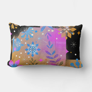 Flüstern des Lichts – Elegantes Winter-Akzentschmi Lendenkissen