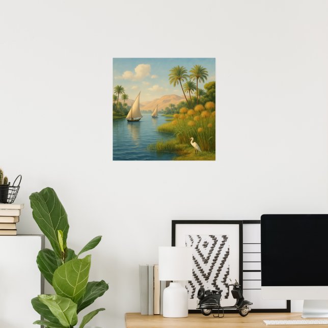 Flüstern des Nils - Serene Sail Poster (Heimbüro)