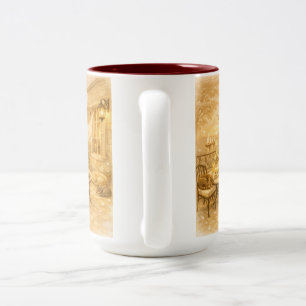 Flüstern des Salbei  Antike Meereswelt Zweifarbige Tasse