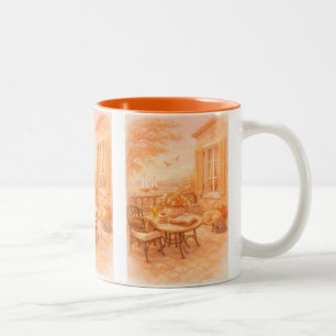 Flüstern des Salbei  Antikes Meerleben Zweifarbige Tasse