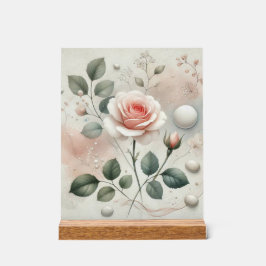 Flüstern einer Rose - Ein traumhaftes Wassersportz Acrylschild
