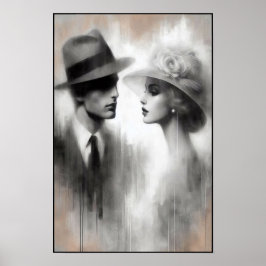 Flüstern einer vergessenen Ära Abstrakt Poster