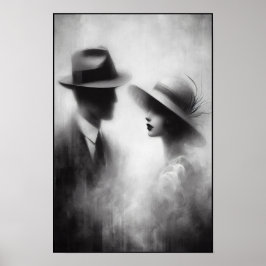 Flüstern einer vergessenen Ära Abstrakt Poster