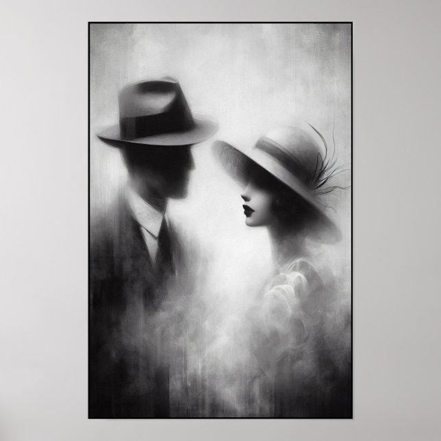 Flüstern einer vergessenen Ära Abstrakt Poster (Vorne)