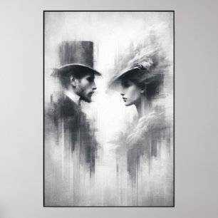Flüstern einer vergessenen Ära Abstrakt Poster