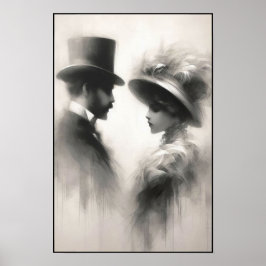 Flüstern einer vergessenen Ära Abstrakt Poster