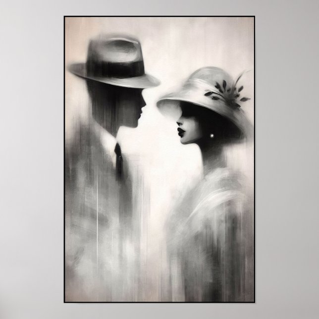 Flüstern einer vergessenen Ära Abstrakt Poster (Vorne)