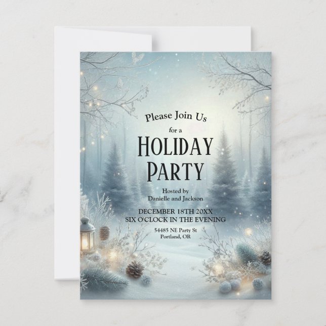 Flüstern einer Wintersonne Einladung (Vorderseite)