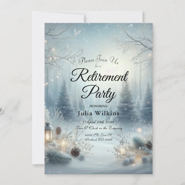 Flüstern einer Wintersonne Einladung (Vorderseite)