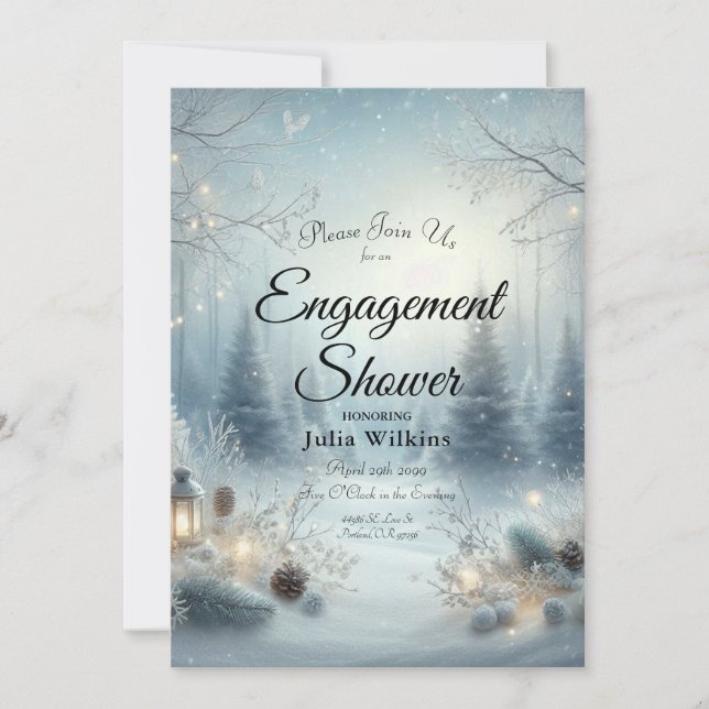 Flüstern einer Wintersonne Einladung (Vorderseite)