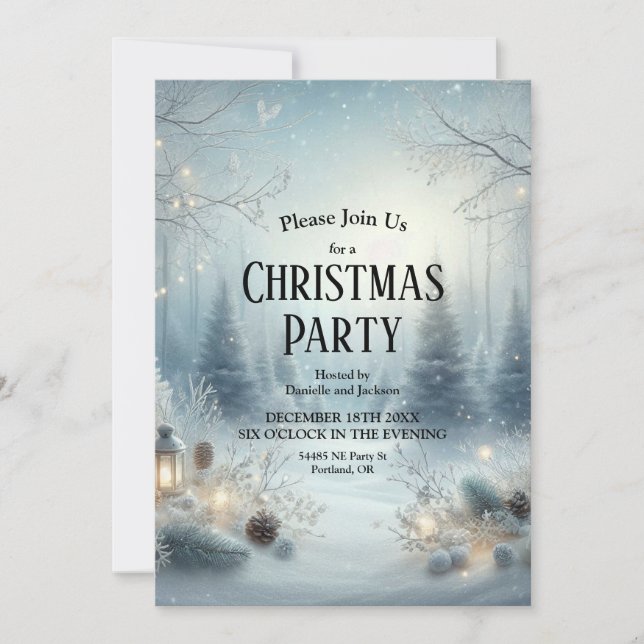 Flüstern einer Wintersonne Einladung (Vorderseite)