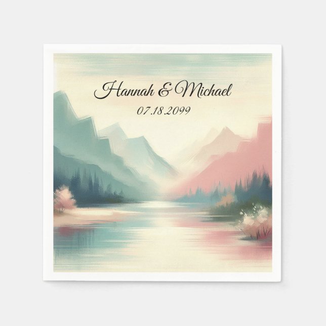 Flüstern einer Wintersonne Serviette (Vorderseite)