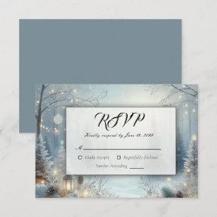 Flüstern einer Wintersonnenwende RSVP Karte