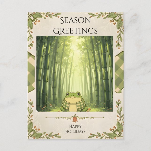 Flüstern im Bambus Postkarte (Vorderseite)