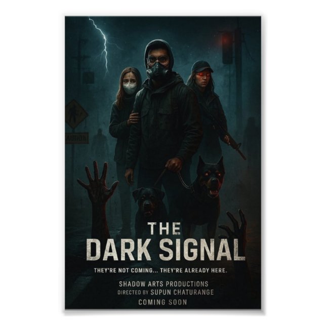 Flüstern im Dunkeln" Fotodruck (Vorne)