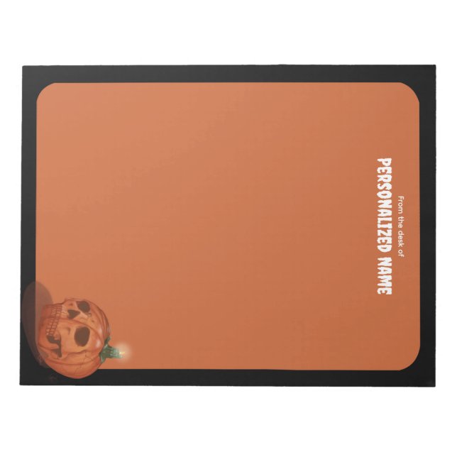 Flüstern im Herbst - Orange - unausgekleidet Notizblock (Vorderseite)
