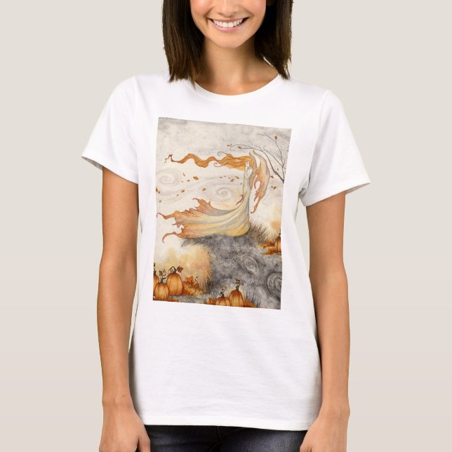 Flüstern im Pumpkin Patch Graphic-T - Shirt (Vorderseite)