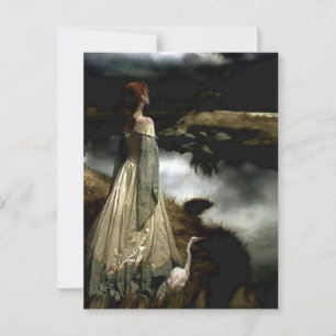 „Flüstern im Wind“ von Edward Robert Hughes Postkarte
