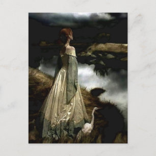 „Flüstern im Wind“ von Edward Robert Hughes Postkarte