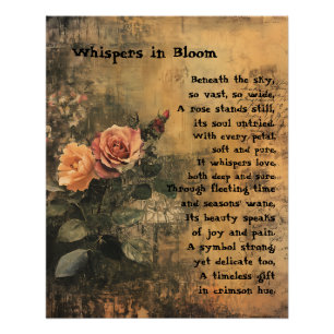 Flüstern in Bloom Poster
