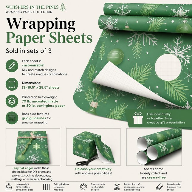 Flüstern in den Kiefern Geschenkpapier Set (Von Creator hochgeladen)
