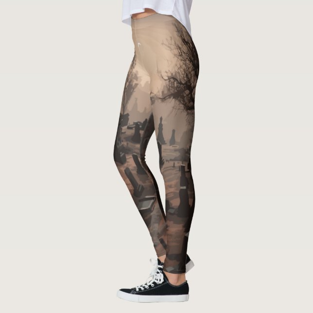 Flüstern in der Dunkelheit: Schreckliche Friedhof- Leggings (Links)