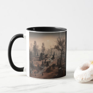 Flüstern in der Dunkelheit: Schreckliche Friedhof- Tasse