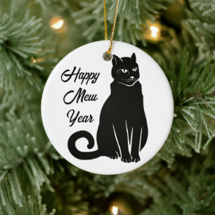 Flüstern in der Zeit - Katzenverzierung Keramik Ornament