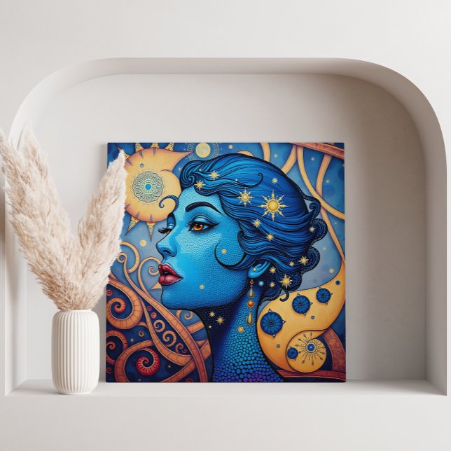 Flüstern in Dot und Curve Leinwanddruck (Whispers in Dot and Curve Canvas Print)