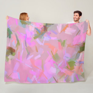 Flüstern in rosa fleecedecke