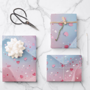 Flüstern in Spitze Geschenkpapier Set
