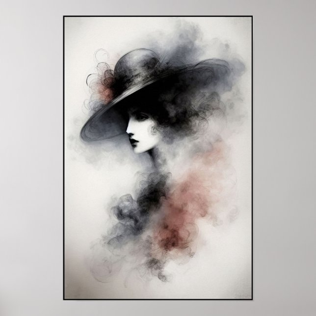 Flüstern mit Vintager Eleganz Poster (Vorne)