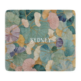 Flüstern Pastel Gingko Schneidebrett