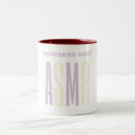 Flüstern ruhiger ASMR Zweifarbige Tasse