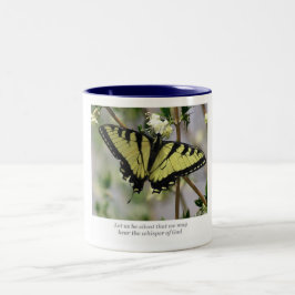 Flüstern-Schmetterling Zweifarbige Tasse