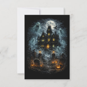 Flüstern von Blackwood Manor Dankeskarte