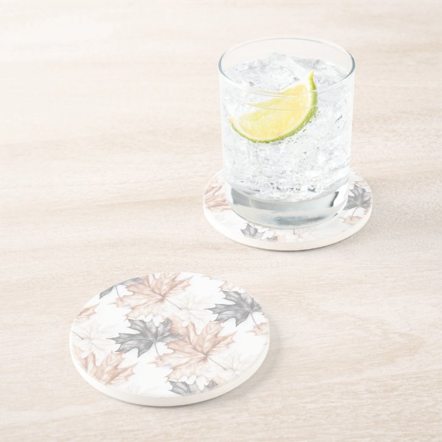 Flüstern von Blätter Herbst Getränkeuntersetzer (Seite)