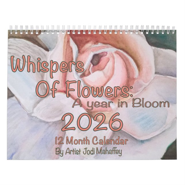 Flüstern von Blume: Ein Jahr im blühenden Kalender (Titelbild)
