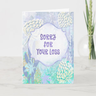 Flüstern von Blume - Sympathy-Card-Weiche Pastelle Karte