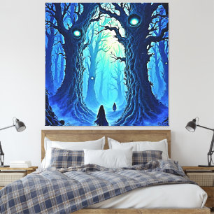 Flüstern von dunkler Woods-Fantasie Leinwanddruck