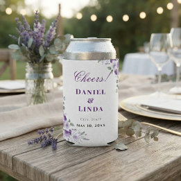Flüstern von Lavendel: Eleganz in Blüte Dosenkühler
