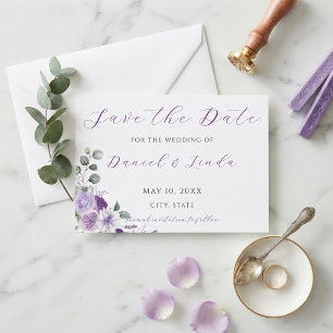 Flüstern von Lavendel: Eleganz in Blüte Save The Date